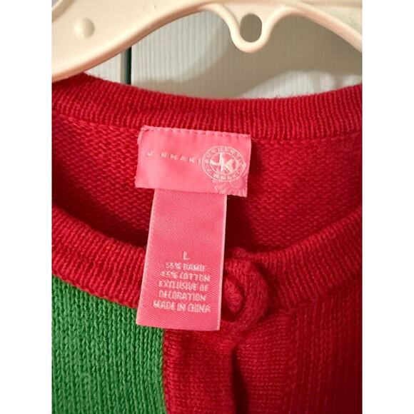 J khaki Y2K Girls Christmas Sweater Size L - Picture 2 of 5
